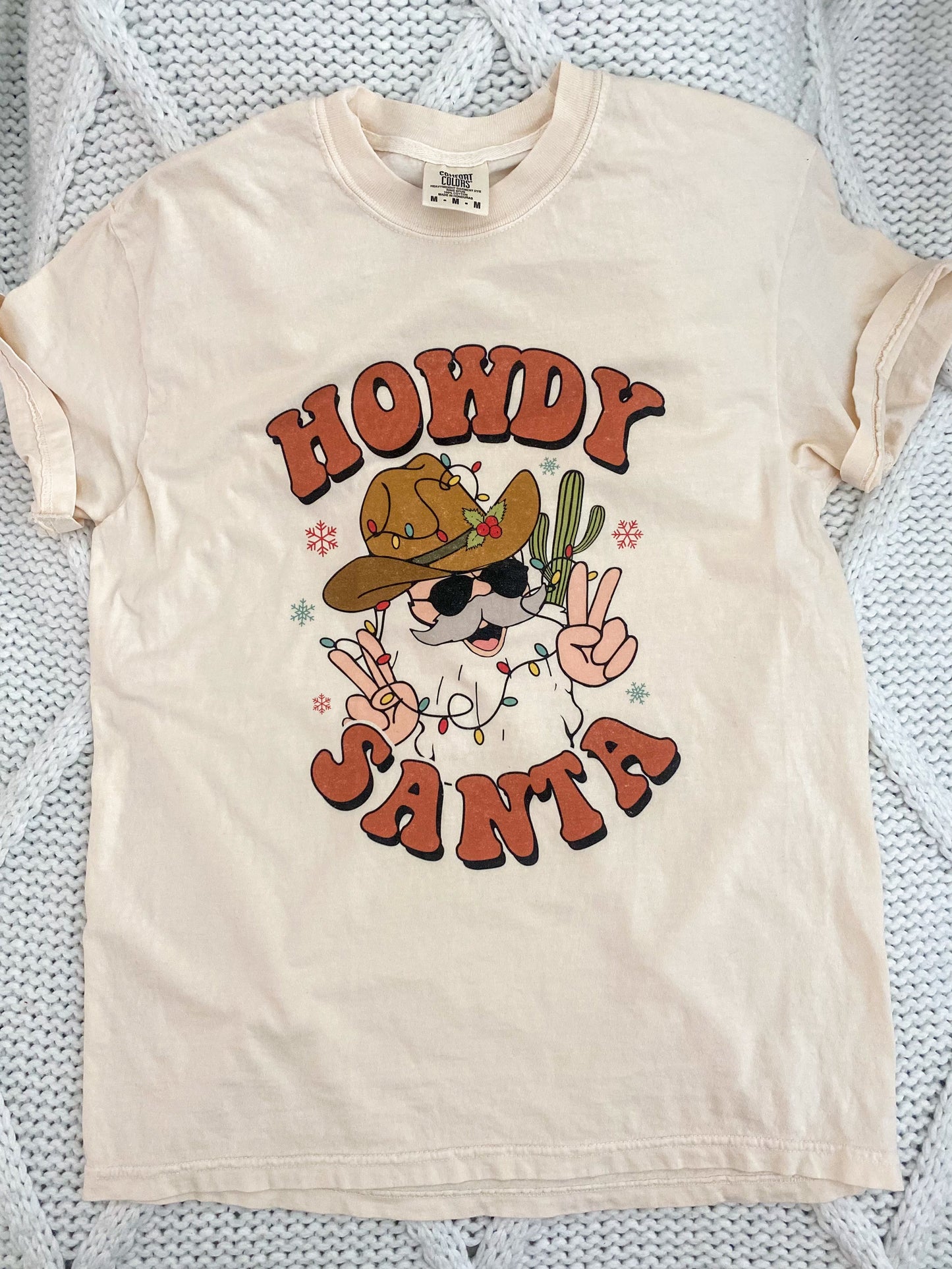 Retro Howdy Santa Tee