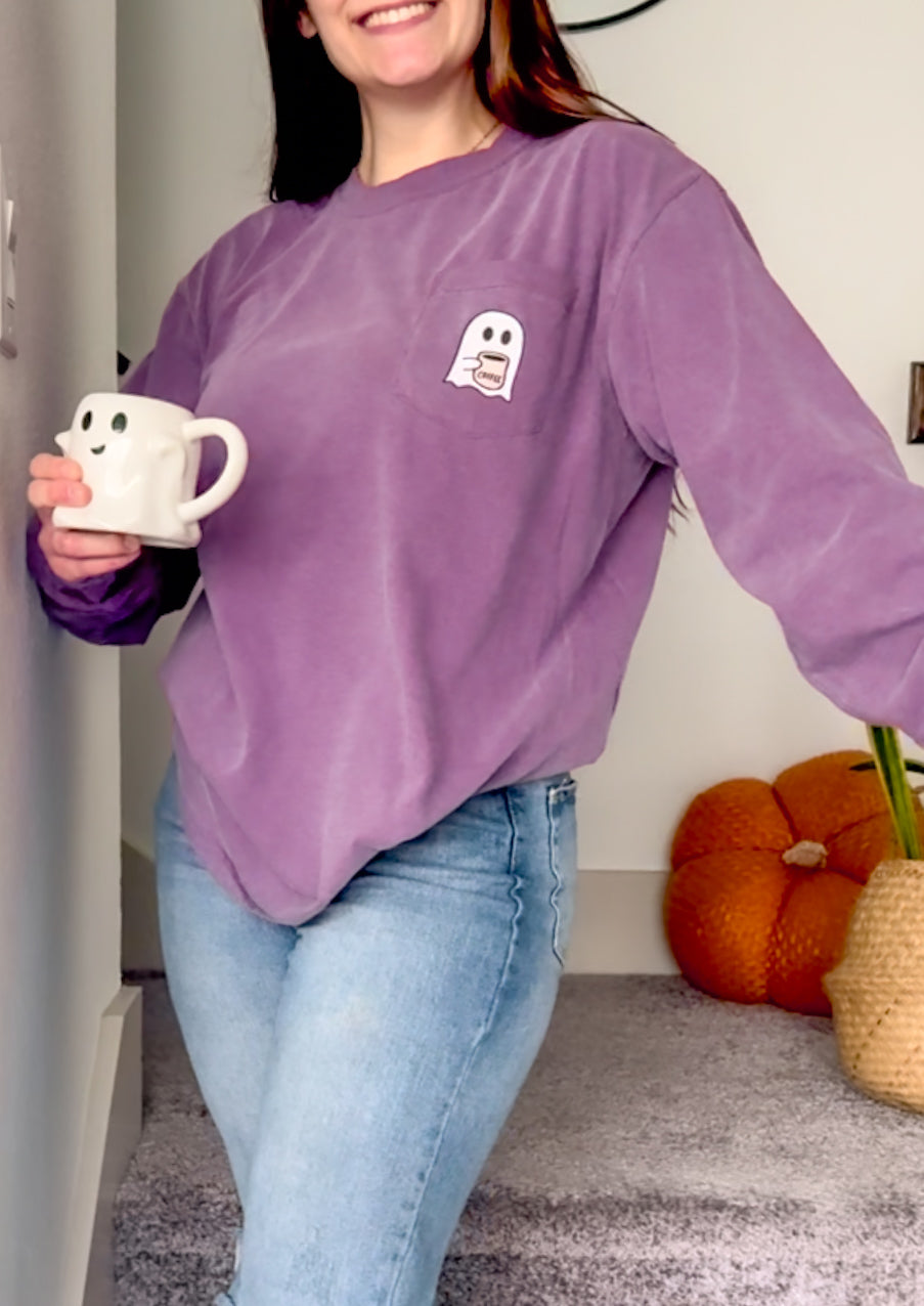 Boo Brew Long Sleeve Pocket Tee