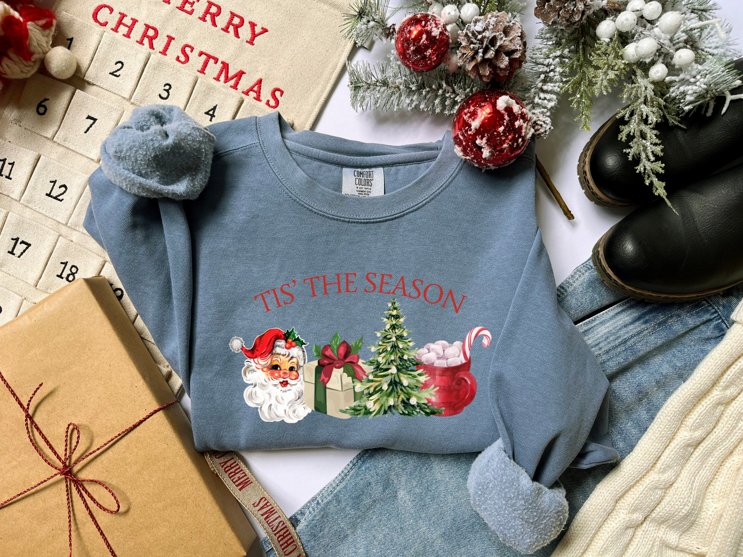 Vintage Tis’ The Season Crewneck