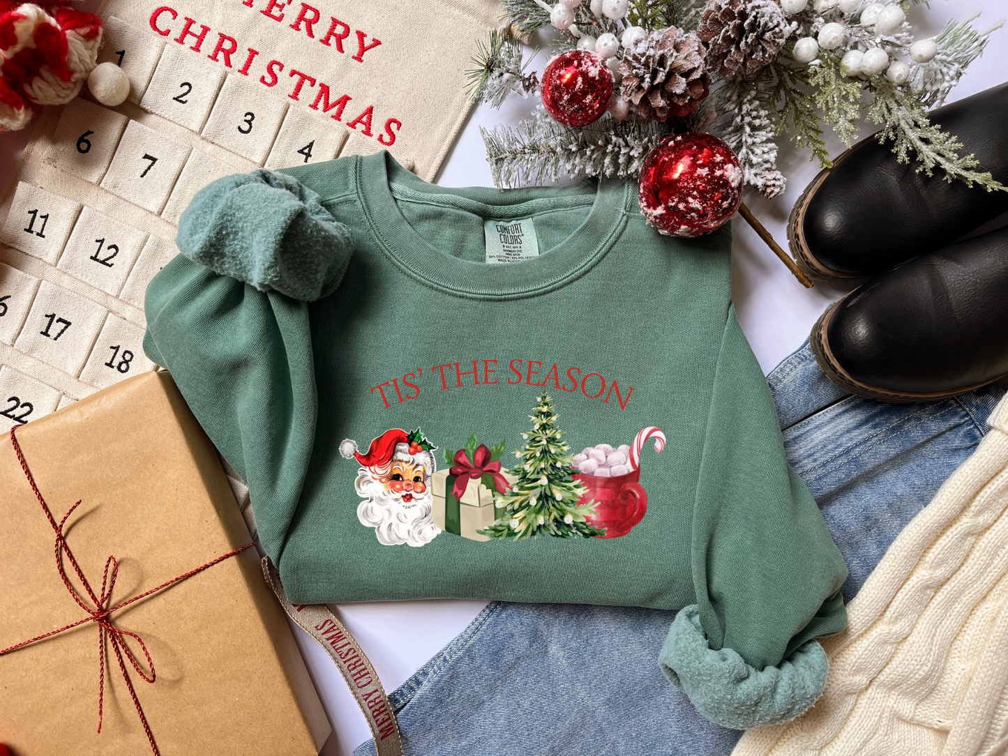 Vintage Tis’ The Season Crewneck